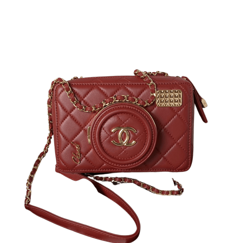 ＣＨＮＥＬCAMERA BAG BURGUNDY