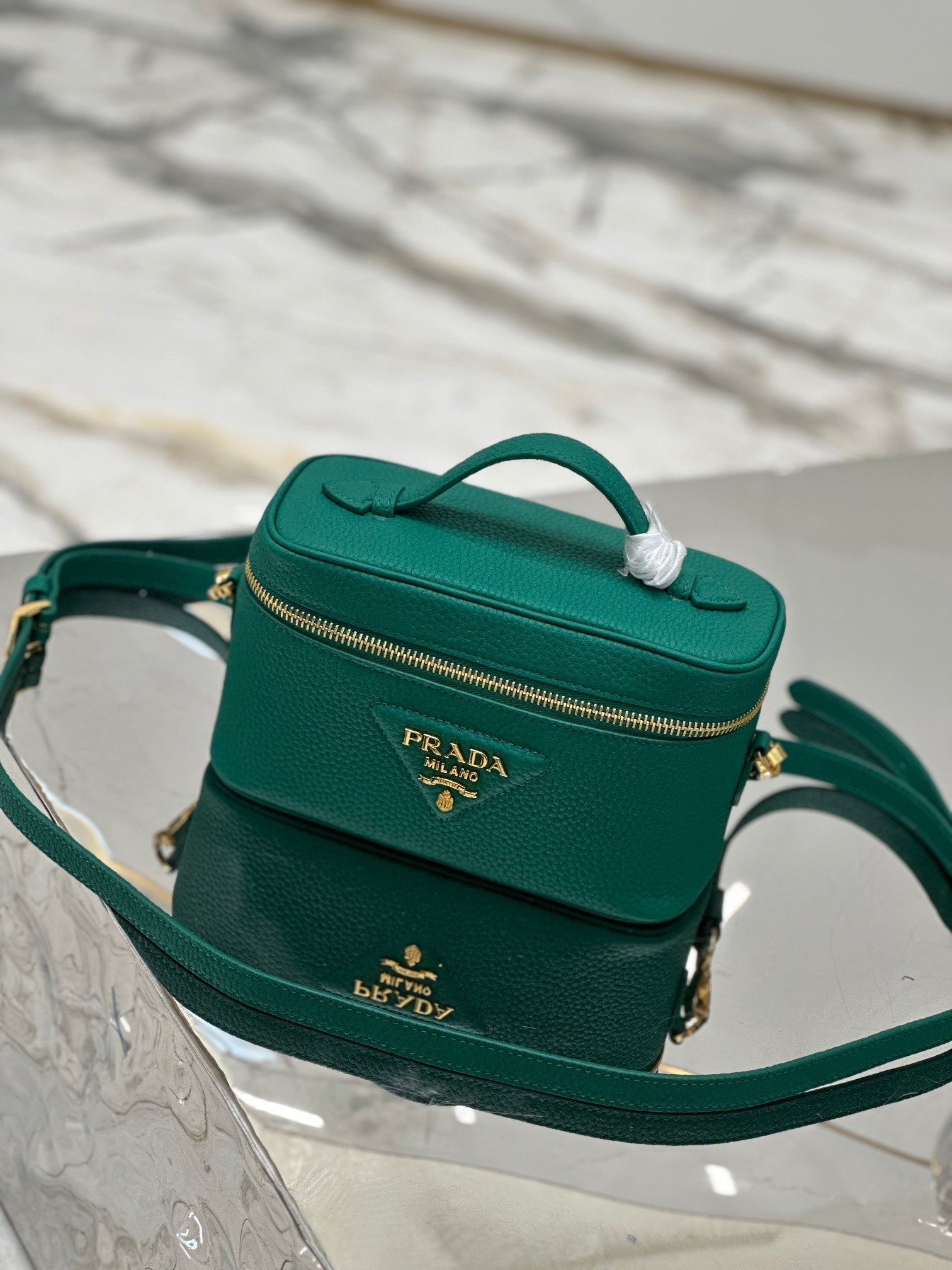 ＰＲＤＡ LEATHER MINI BAG GREEN
