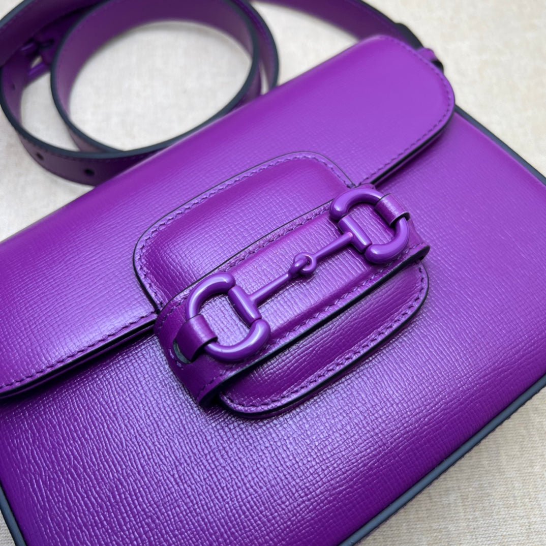 ＧＣＣＩHORSEBIT 1955 SHOULDER SMALL BAG VIVID VIOLET