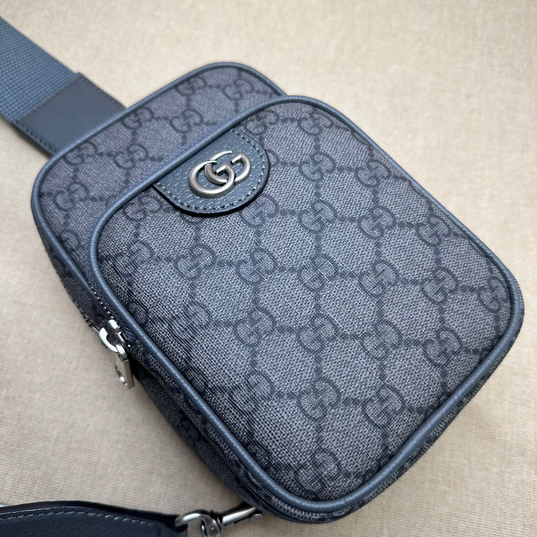 ＧＣＣＩOPHIDIA MINI SHOULDER BAG GG SUPREME GRAY