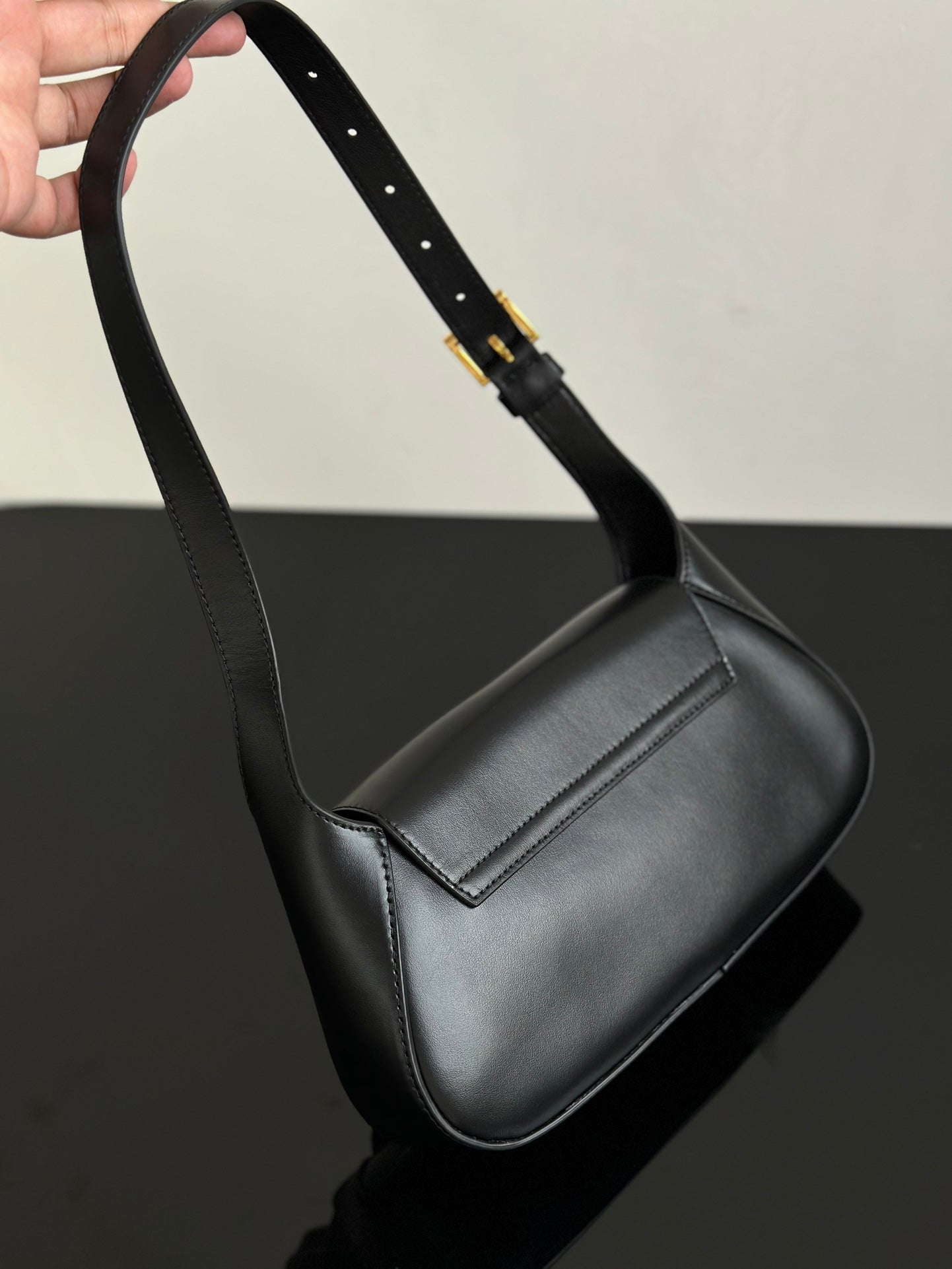 ＰＲＤＡ SMALL LEATHER SHOULDER BAG BLACK