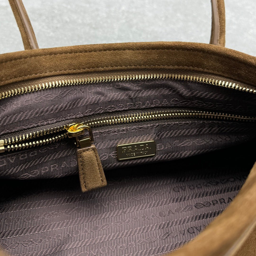 ＰＲＤＡ BONNIE MEDIUM SUEDE HANDBAG CINNAMON