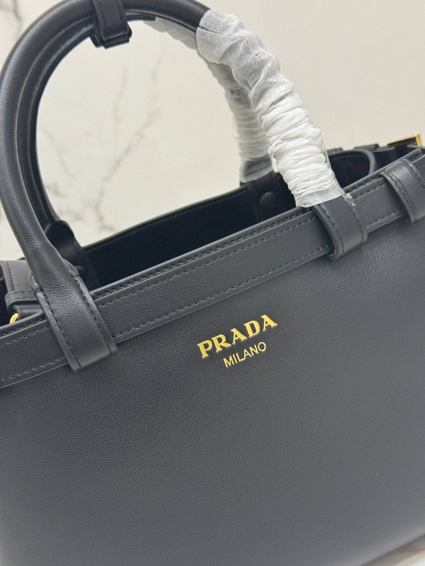 ＰＲＤＡ BUCKLE SMALL LEATHER HANDBAG WITH DOUBLE BELT