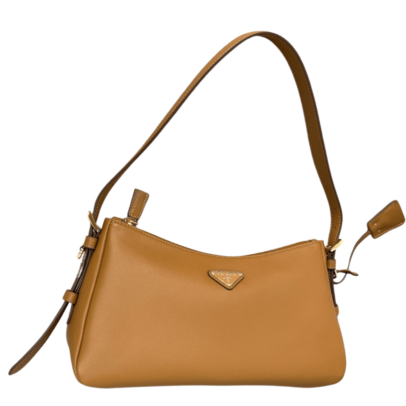 ＰＲＤＡ AIMÉE LARGE LEATHER SHOULDER BAG CARAMEL