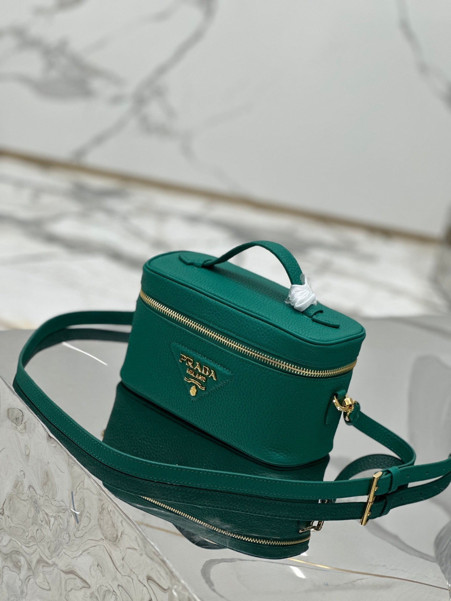 ＰＲＤＡ LEATHER MINI BAG GREEN
