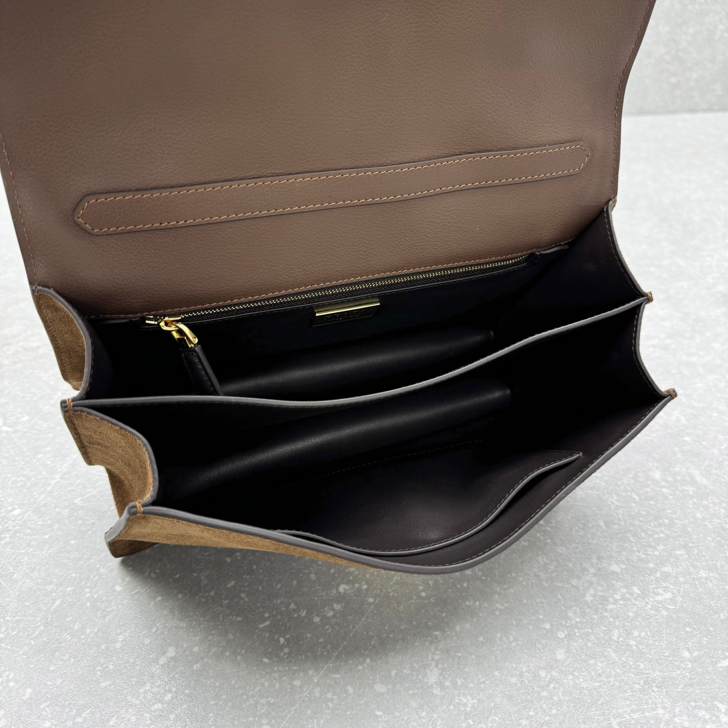 ＰＲＤＡ SOFT SOUND MEDIUM SUEDE SHOULDER BAG COCOA BROWN