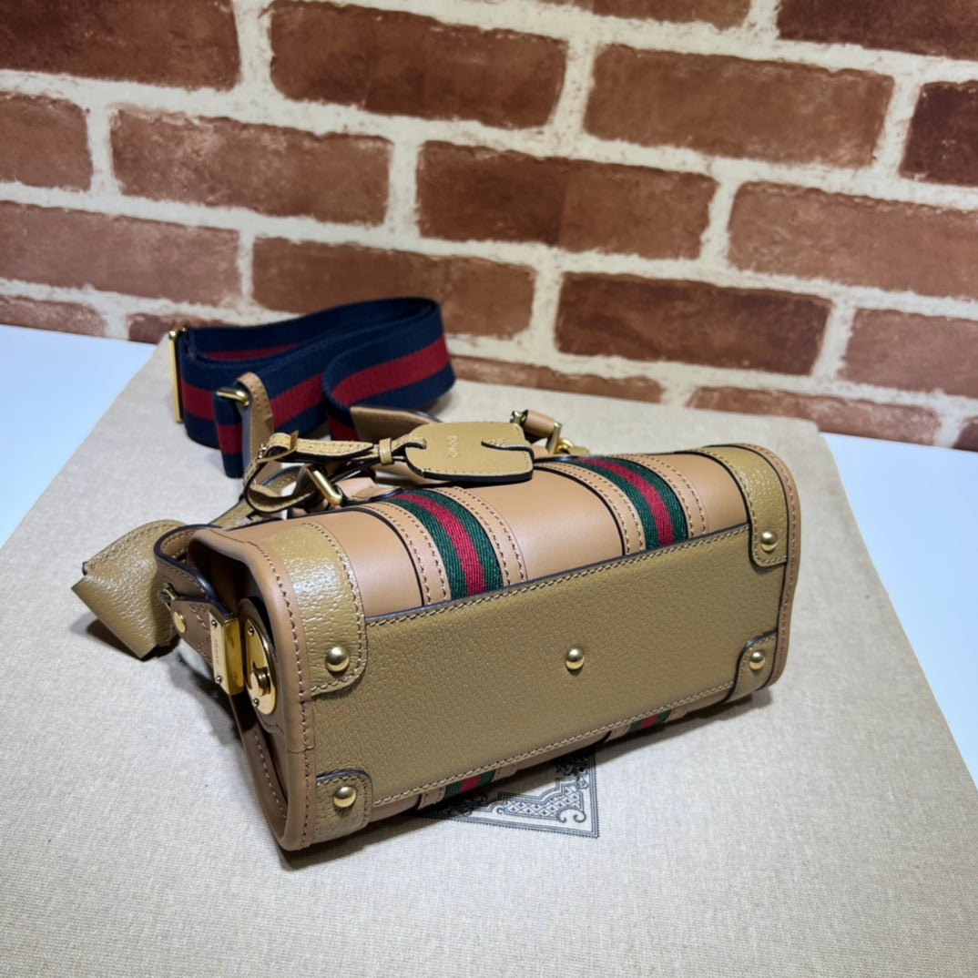 ＧＣＣＩGG SMALL TOP HANDLE BAG TAUPE BROWN