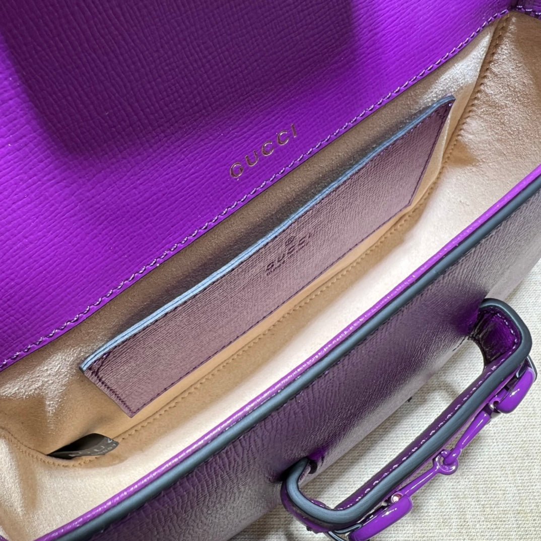 ＧＣＣＩHORSEBIT 1955 SHOULDER SMALL BAG VIVID VIOLET