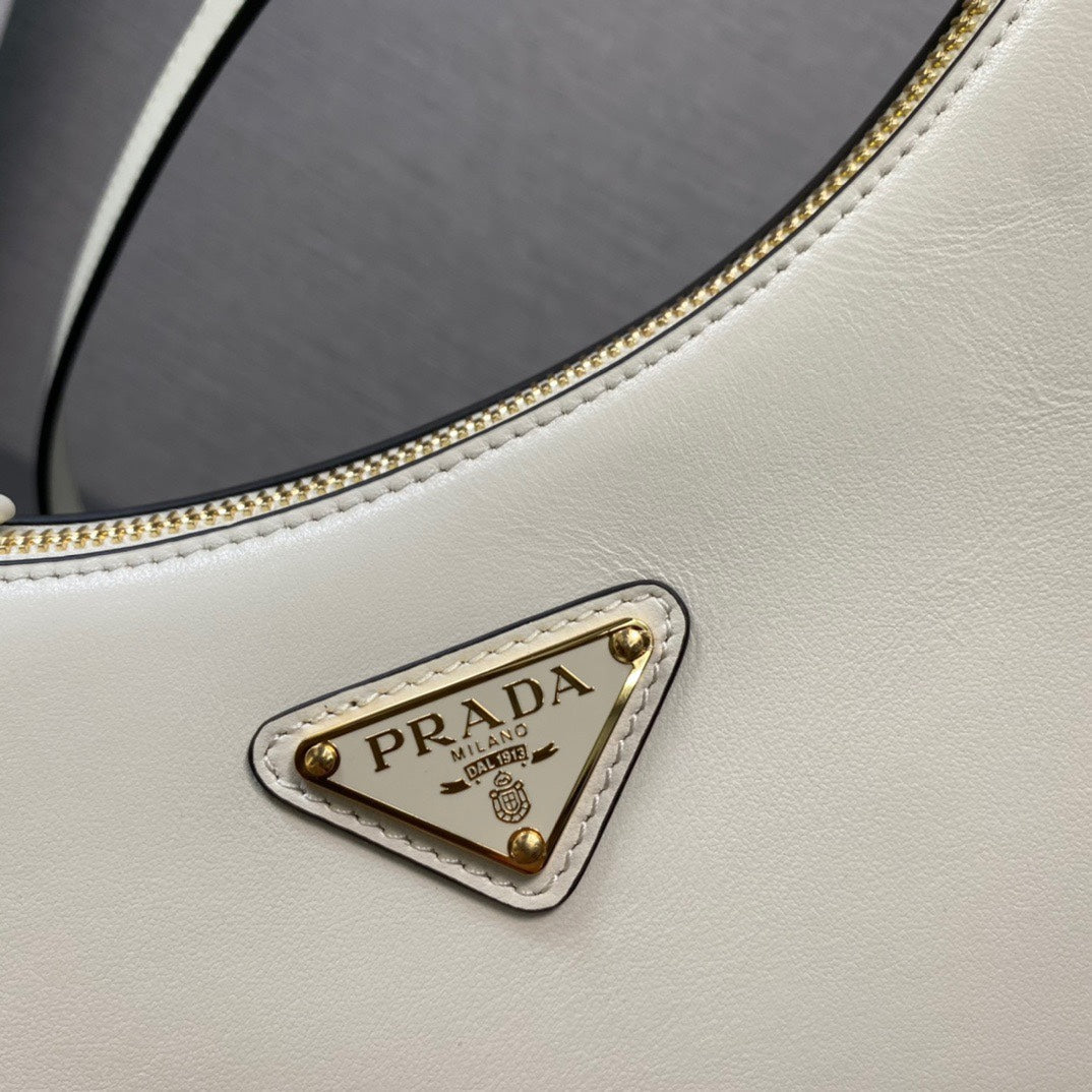 ＰＲＤＡ ARQUÉ SMALL LEATHER SHOULDER BAG WHITE
