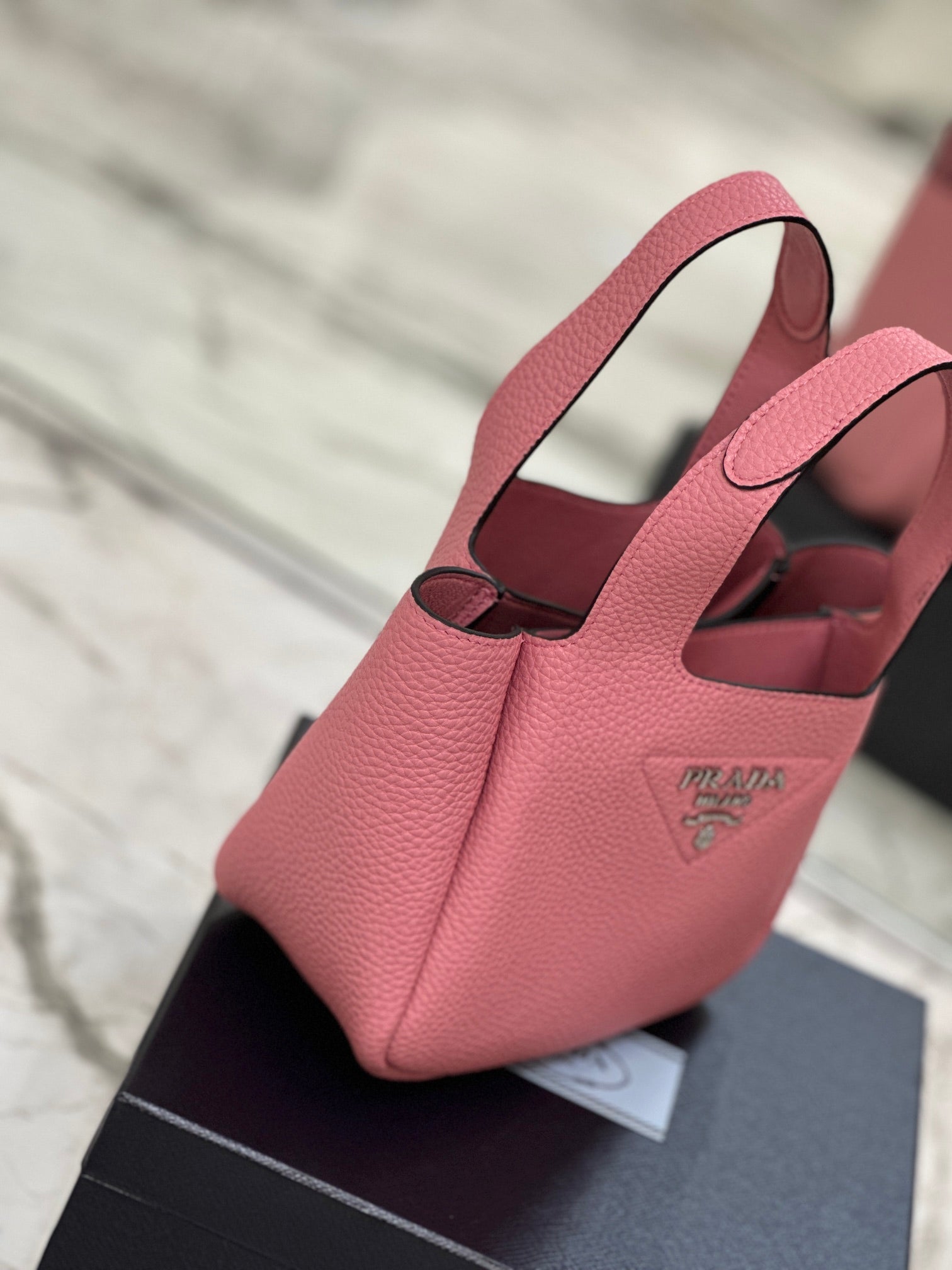 ＰＲＤＡ LEATHER TOTE BAG PINK