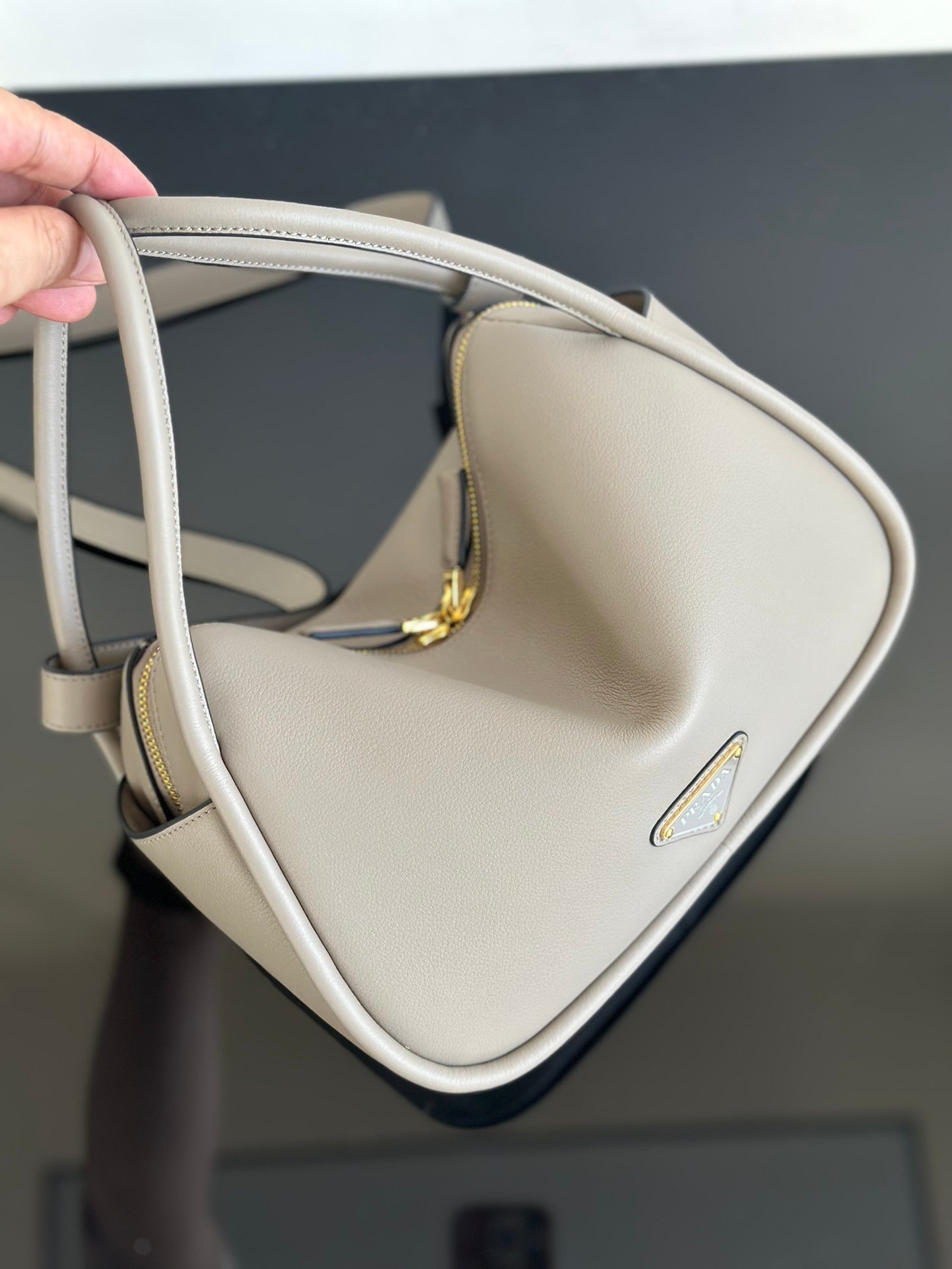 ＰＲＤＡ DARLING LEATHER HANDBAG CLAY