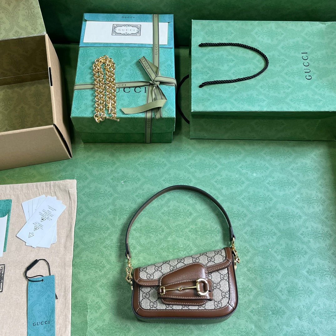 ＧＣＣＩHORSEBIT 1955 MINI GG CANVAS SHOULDER BAG