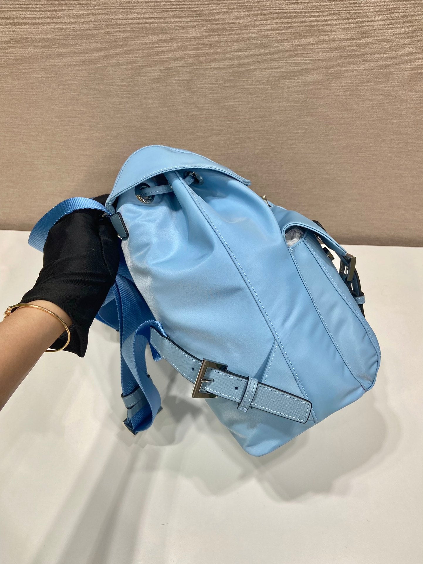 ＰＲＤＡ RE-NYLON BACKPACK LIGHT BLUE