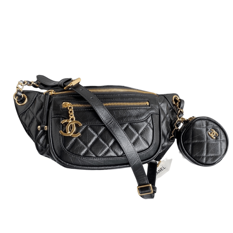 ＣＨＮＥＬWAIST BAG WITH COIN PURSE BLACK