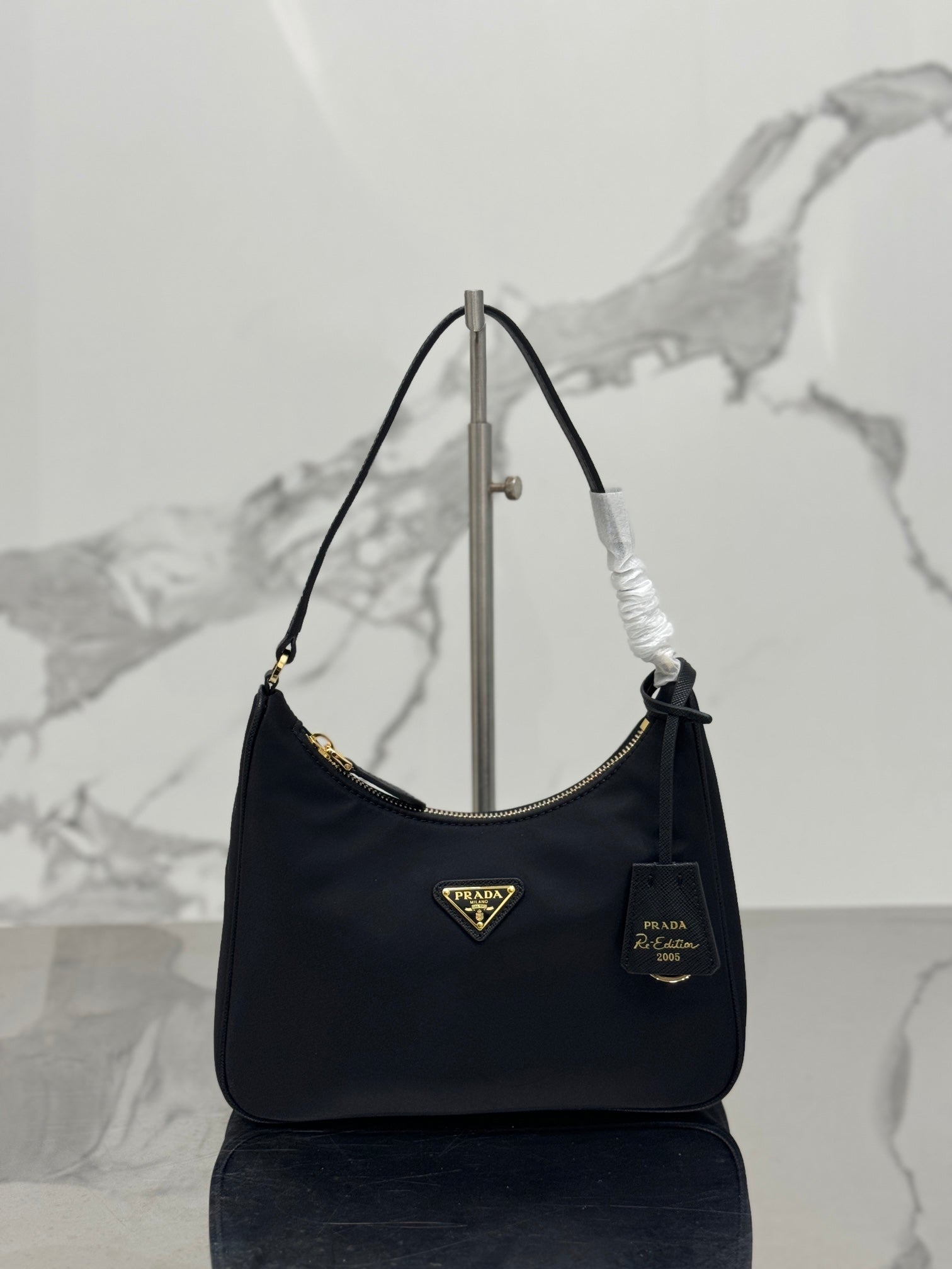 ＰＲＤＡ RE-EDITION 2005 RE-NYLON AND SAFFIANO MINI BAG BLACK