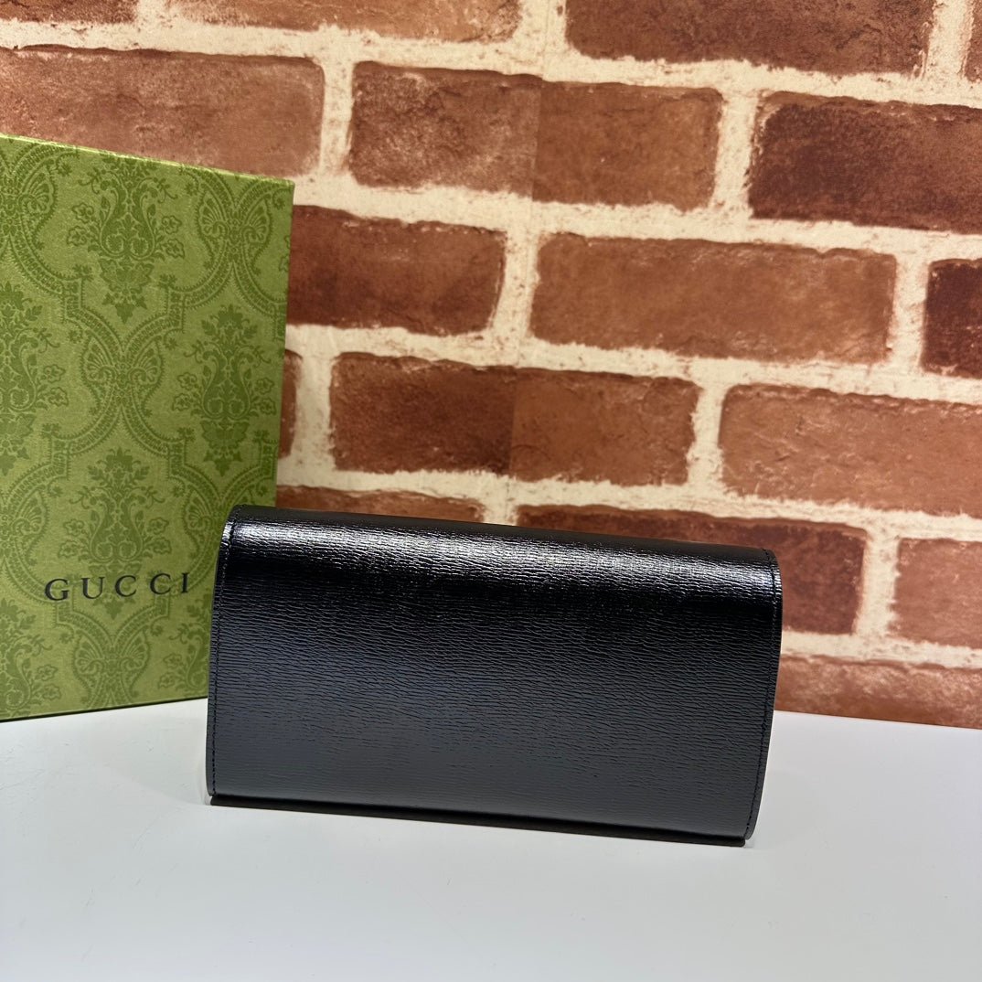 ＧＣＣＩCONTINENTAL WALLET BLACK