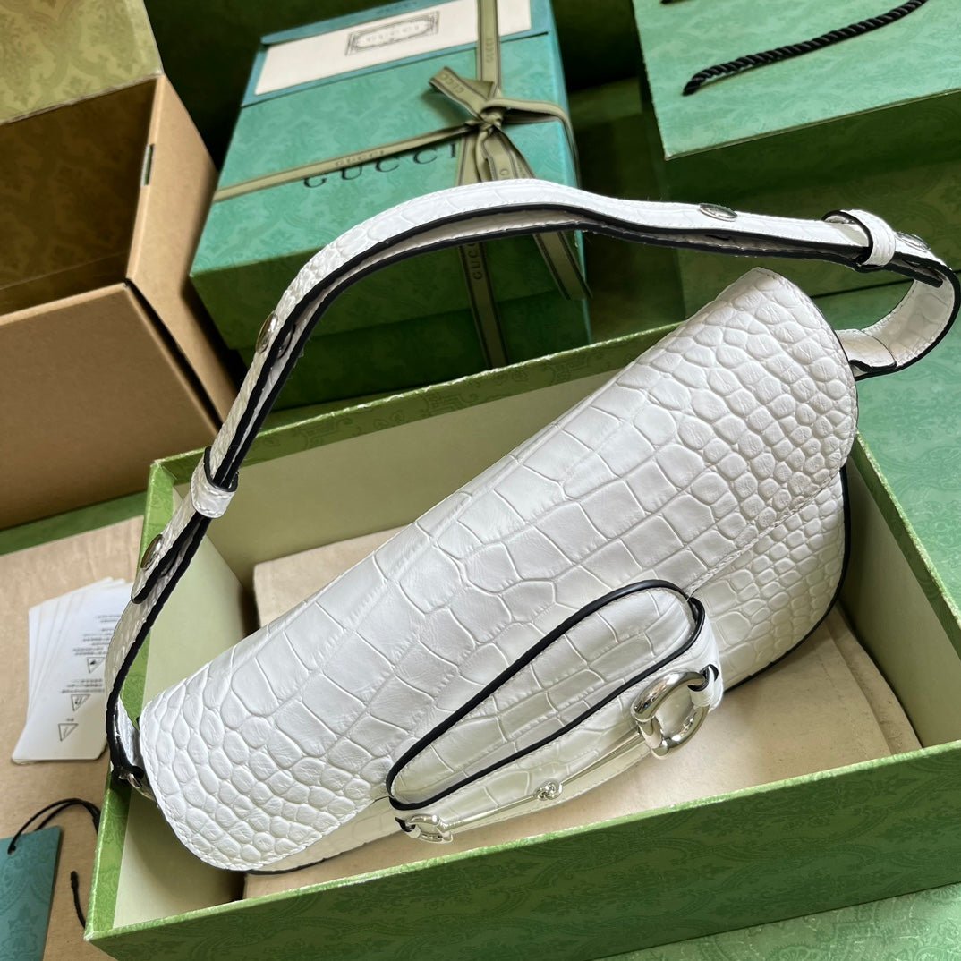 ＧＣＣＩHORSEBIT 1955 SMALL SHOULDER BAG WHITE