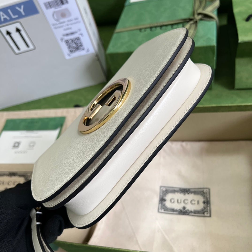 ＧＣＣＩBLONDIE LEATHER SHOULDER BAG WHITE