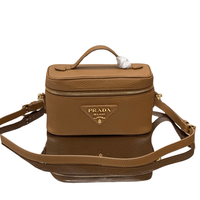 ＰＲＤＡ LEATHER MINI BAG COGNAC