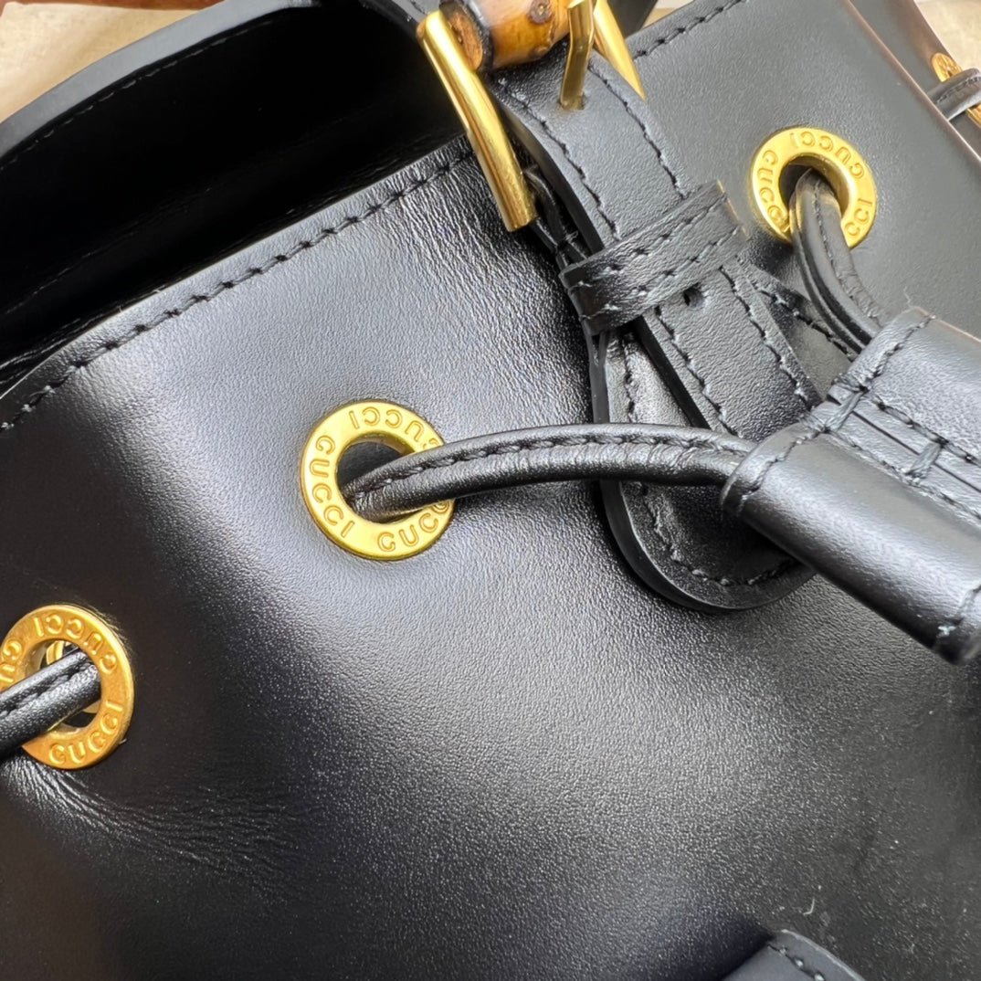 ＧＣＣＩSMALL BAMBOO BACKPACK BLACK