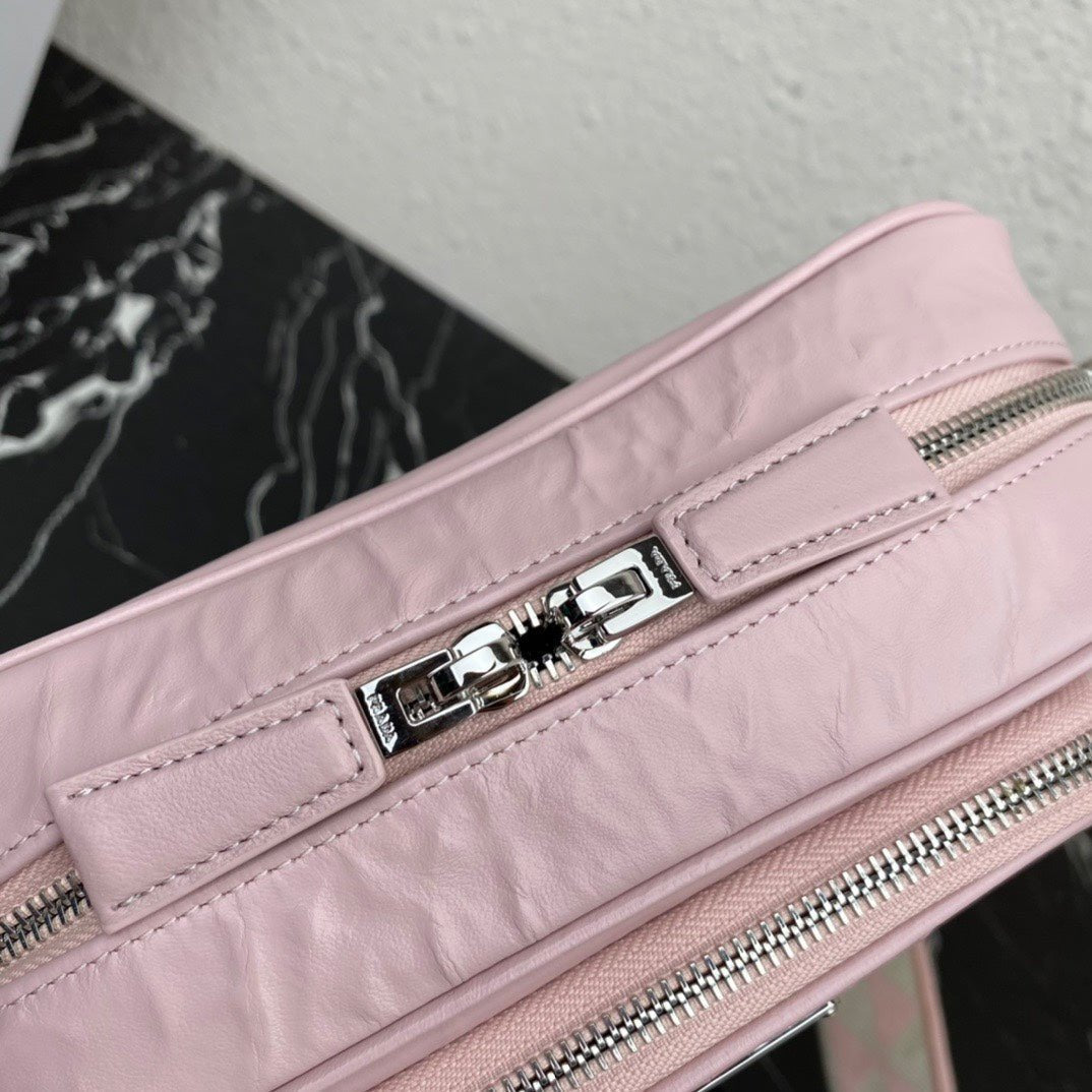 ＰＲＤＡ NAPPA ANTIQUE MULTI-POCKET SHOULDER BAG LIGHT PINK