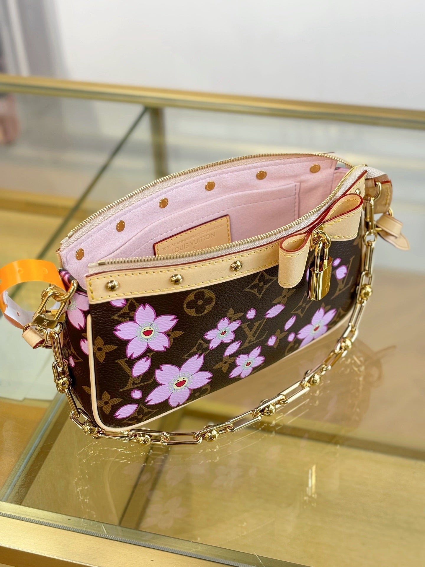 ＬＳ ＶＴＴＯＮ x TM POCHETTE ACCESSOIRES BROWN