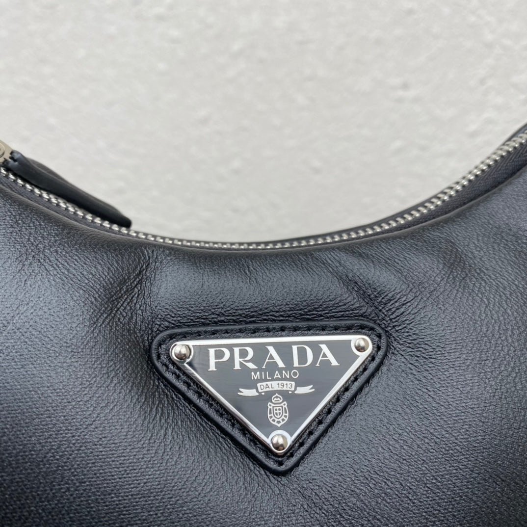 ＰＲＤＡ HANDBAG BLACK LEATHER