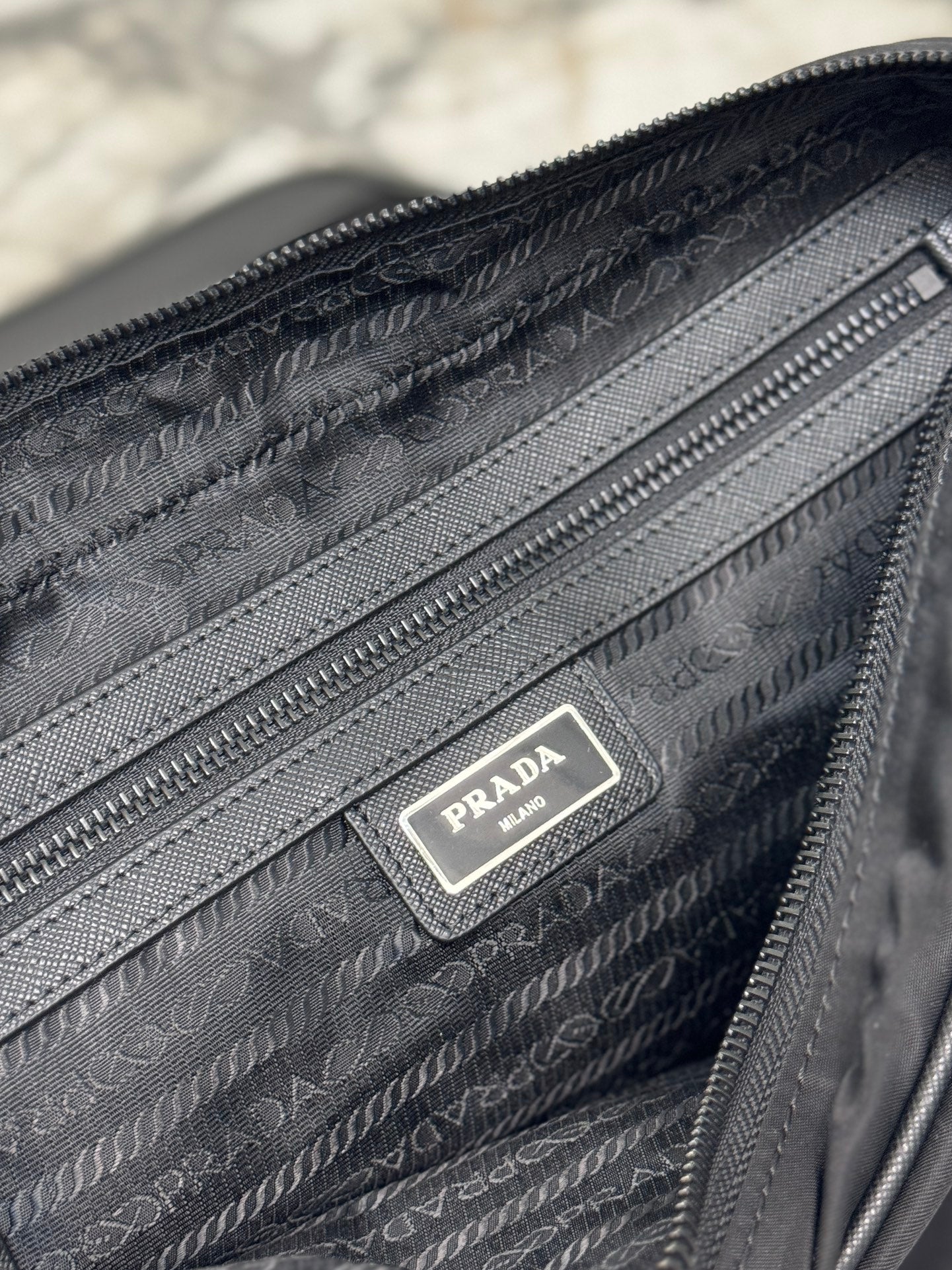 ＰＲＤＡ RE-NYLON AND SAFFIANO LEATHER SHOULDER BAG