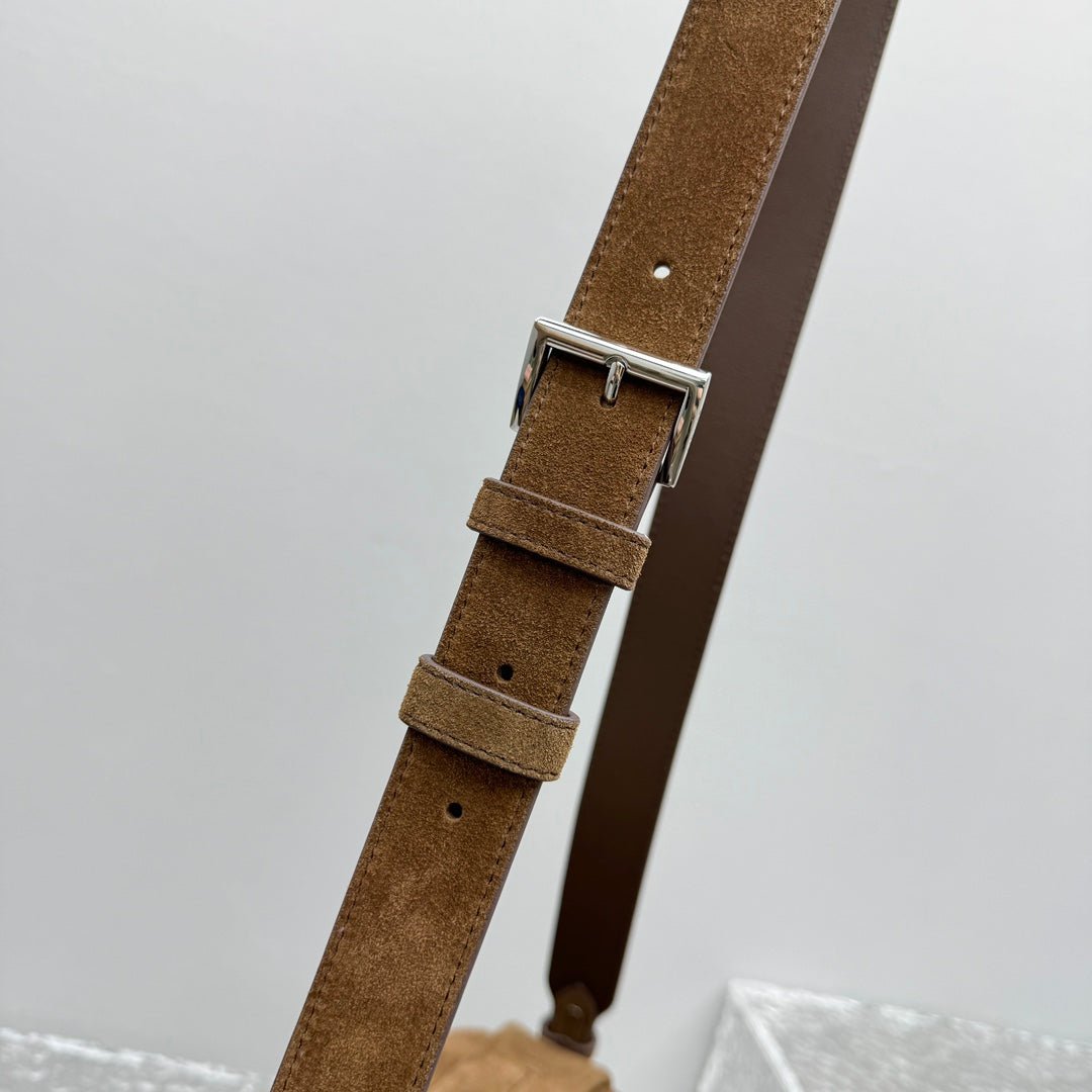 ＰＲＤＡ SUEDE LEATHER SHOULDER BAG COFFEE