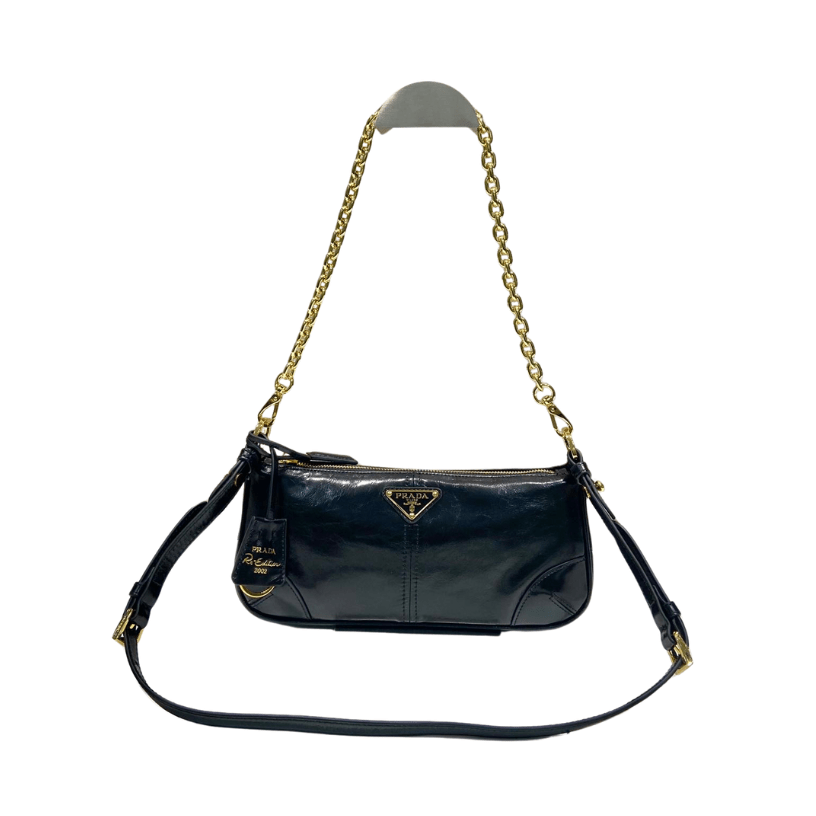 ＰＲＤＡ RE-EDITION 2002 MEDIUM LEATHER SHOULDER BAG