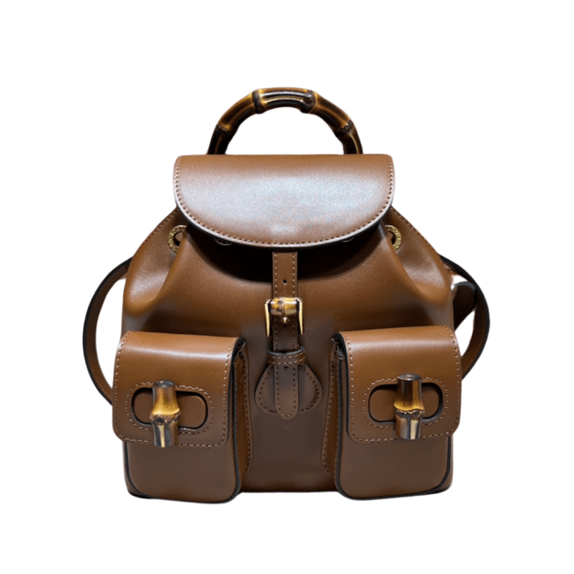 ＧＣＣＩSMALL BAMBOO BACKPACK BROWN