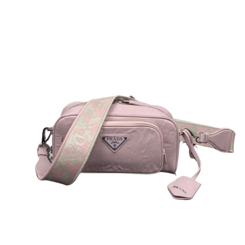 ＰＲＤＡ NAPPA ANTIQUE MULTI-POCKET SHOULDER BAG LIGHT PINK