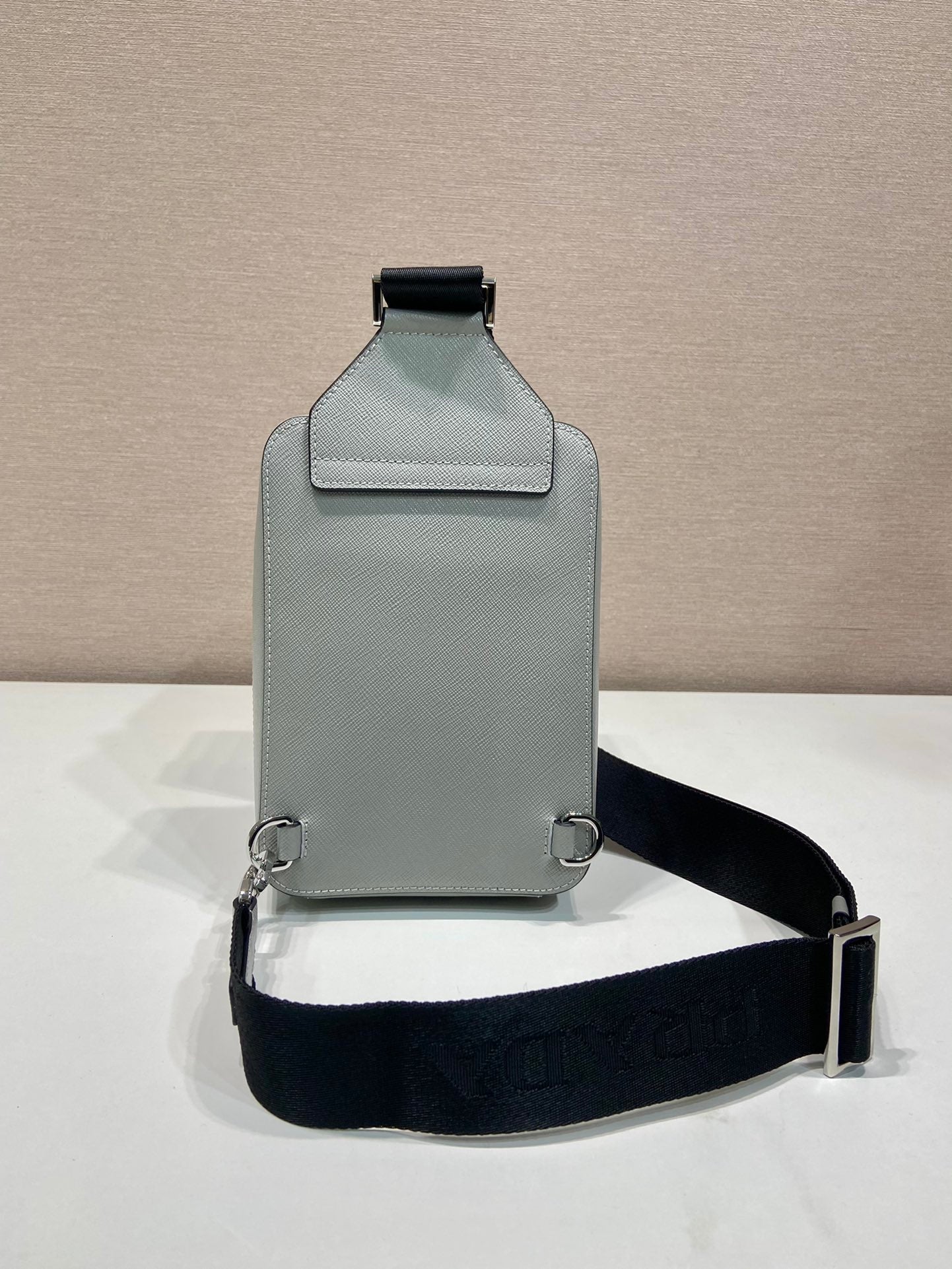 ＰＲＤＡ BRIQUE SAFFIANO LEATHER BAG GRAY