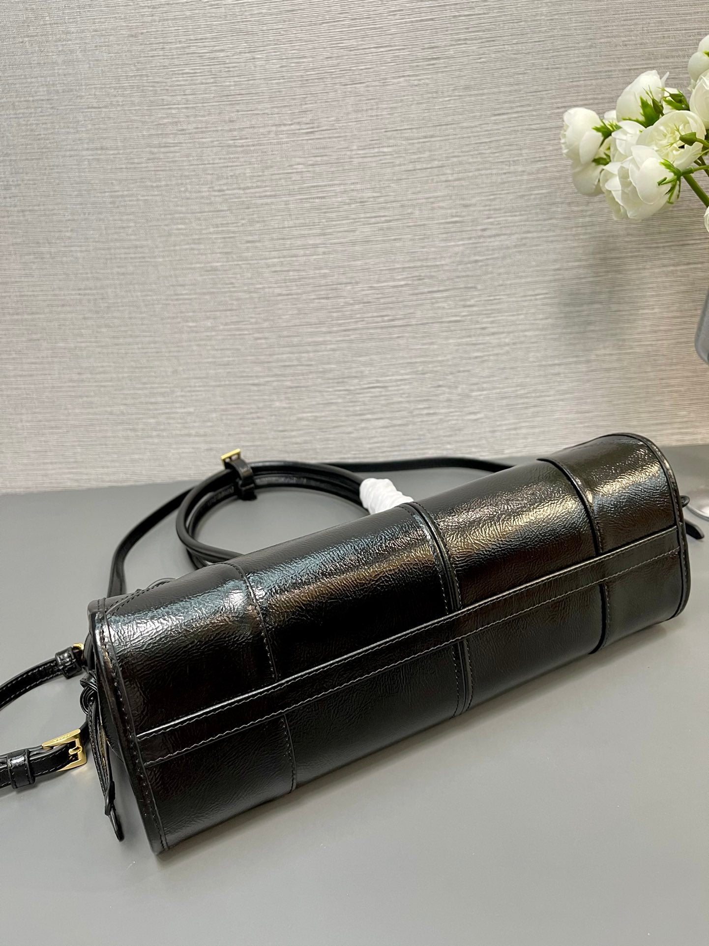 ＰＲＤＡ BONNIE MEDIUM LEATHER HANDBAG BLACK