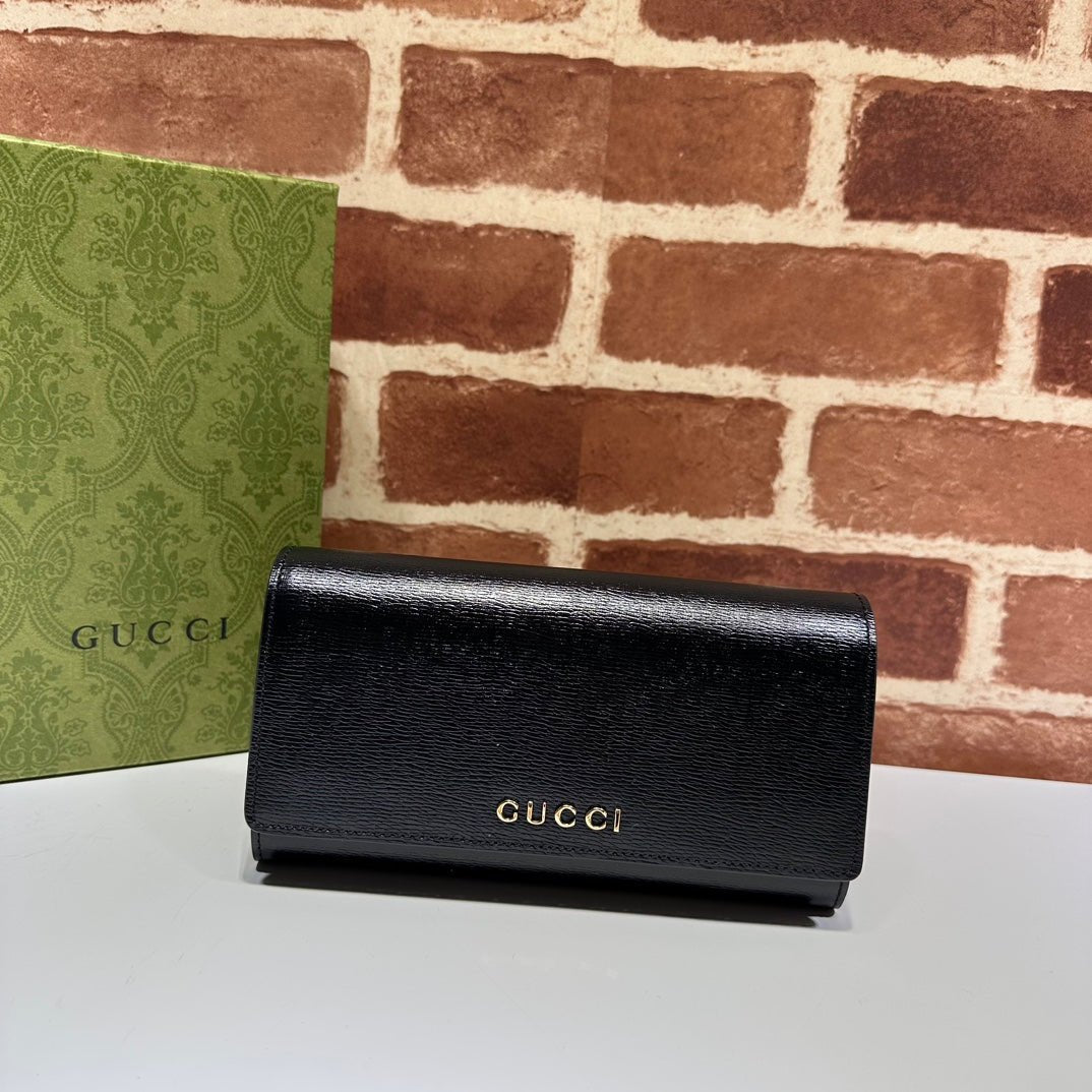 ＧＣＣＩCONTINENTAL WALLET BLACK