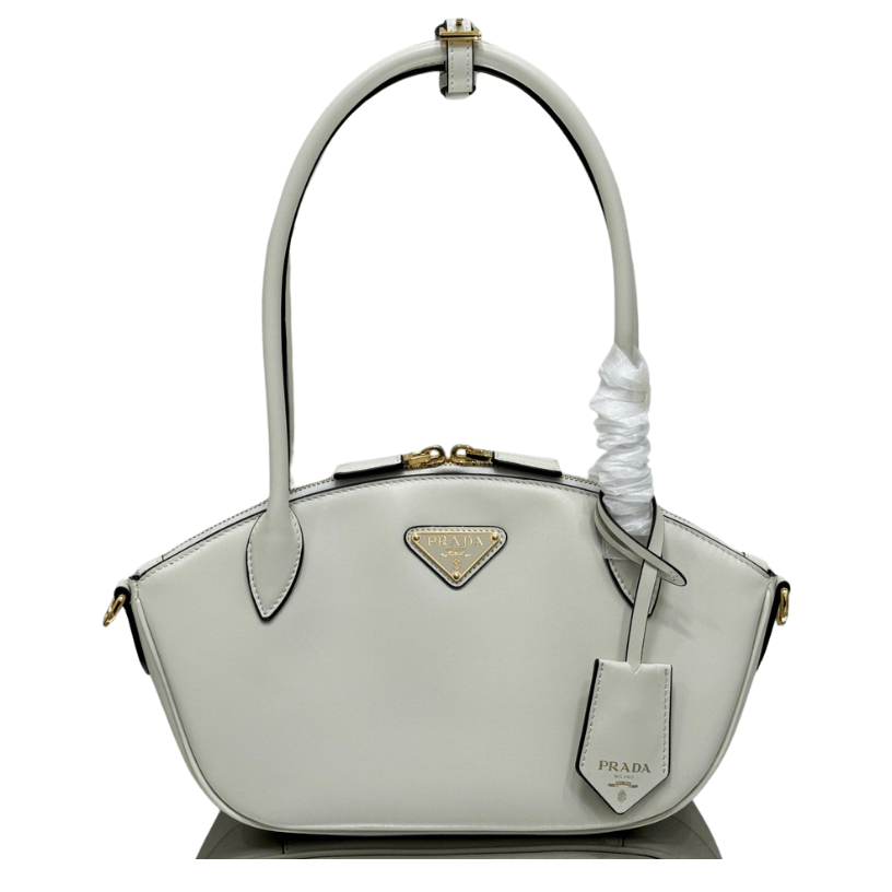 ＰＲＤＡ SMALL LEATHER HANDBAG WHITE