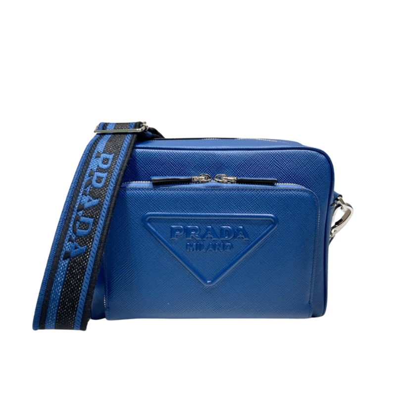 ＰＲＤＡ SAFFIANO LEATHER SHOULDER BAG AIR FORCE BLUE