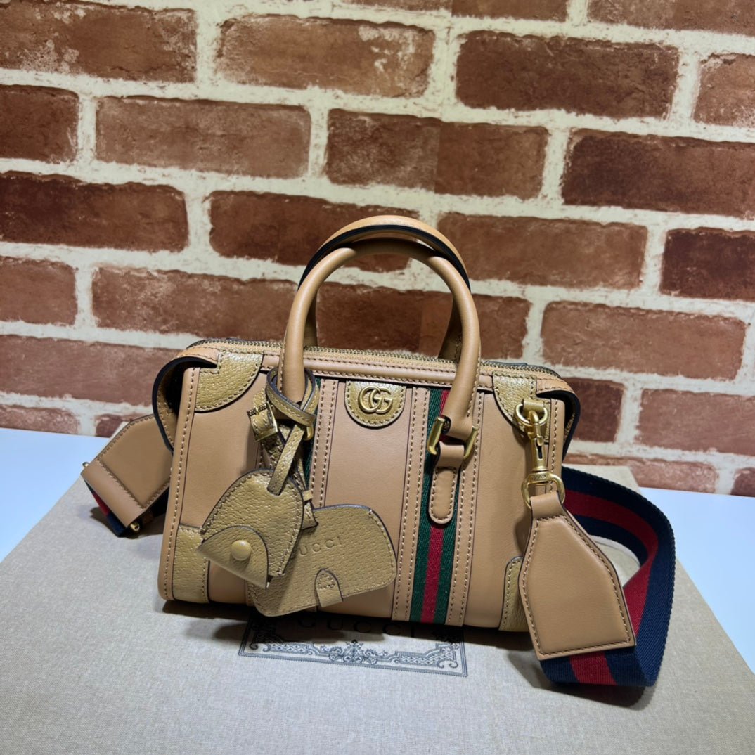 ＧＣＣＩGG SMALL TOP HANDLE BAG TAUPE BROWN
