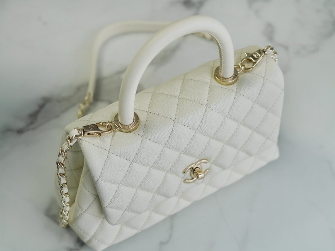 ＣＨＮＥＬCOCO HANDLE BAG WHITE