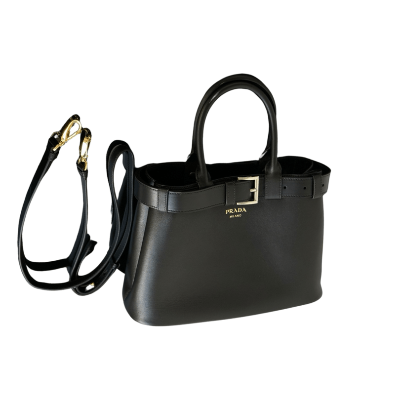 ＰＲＤＡ BUCKLE SMALL LEATHER HANDBAG WITH BELT