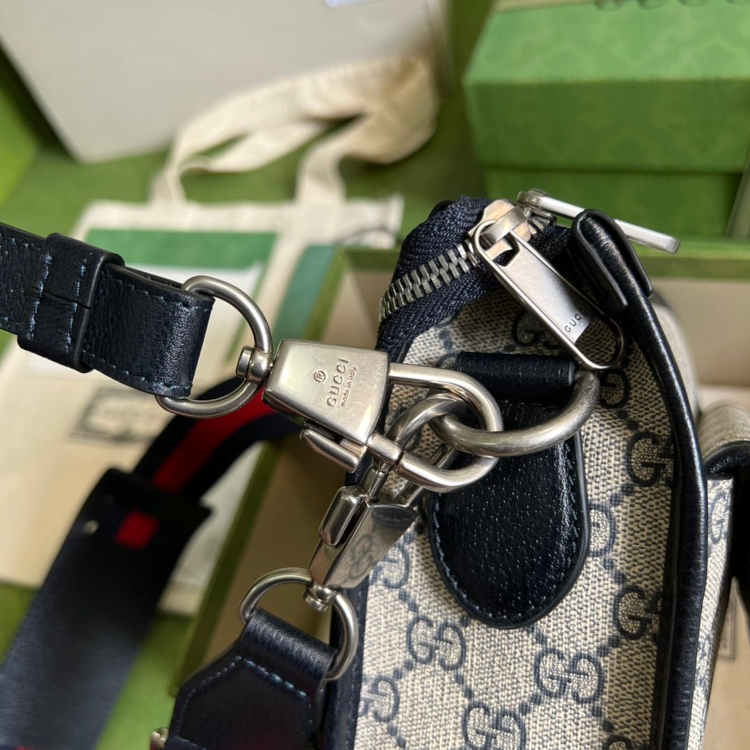 ＧＣＣＩRETRO GG SUPREME MESSENGER BAG BEGIE-BLACK