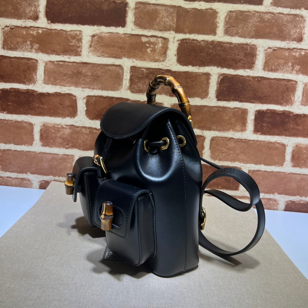 ＧＣＣＩSMALL BAMBOO BACKPACK BLACK