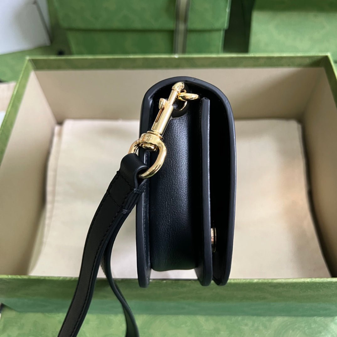 ＧＣＣＩBLONDIE LEATHER SHOULDER BAG BLACK
