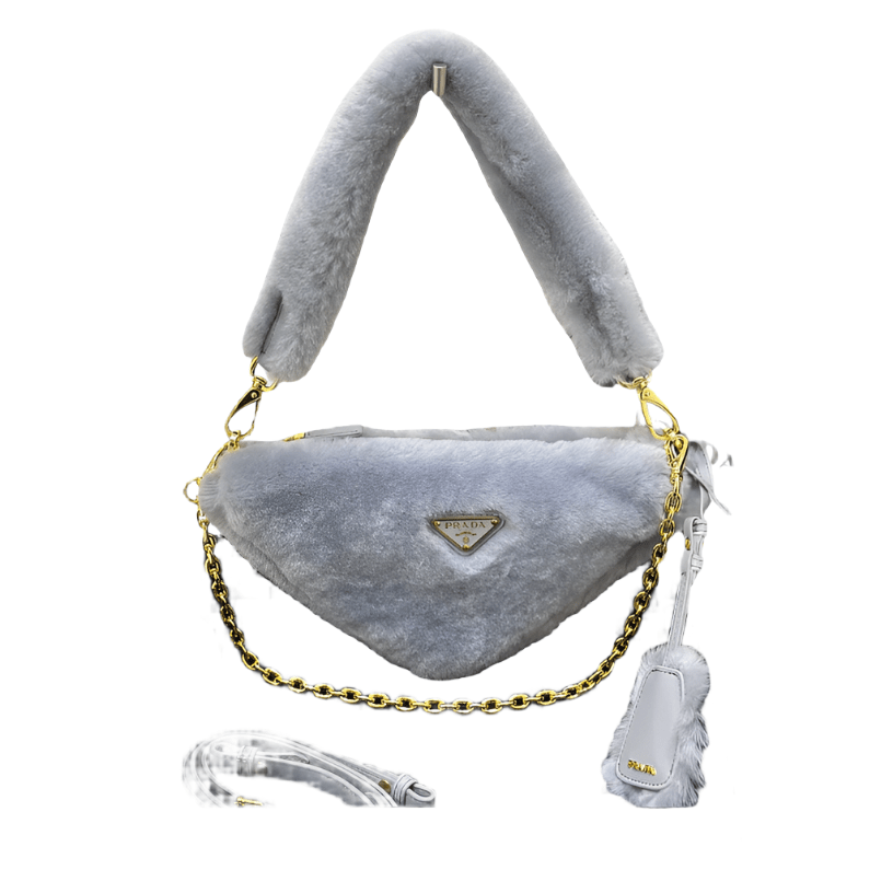 ＰＲＤＡ 2018 MINI SHEARLING TRIANGLE SATCHEL