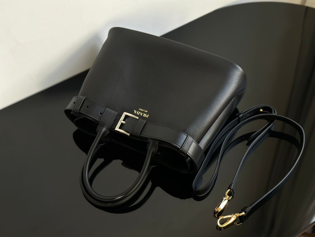 ＰＲＤＡ BUCKLE SMALL LEATHER HANDBAG WITH BELT