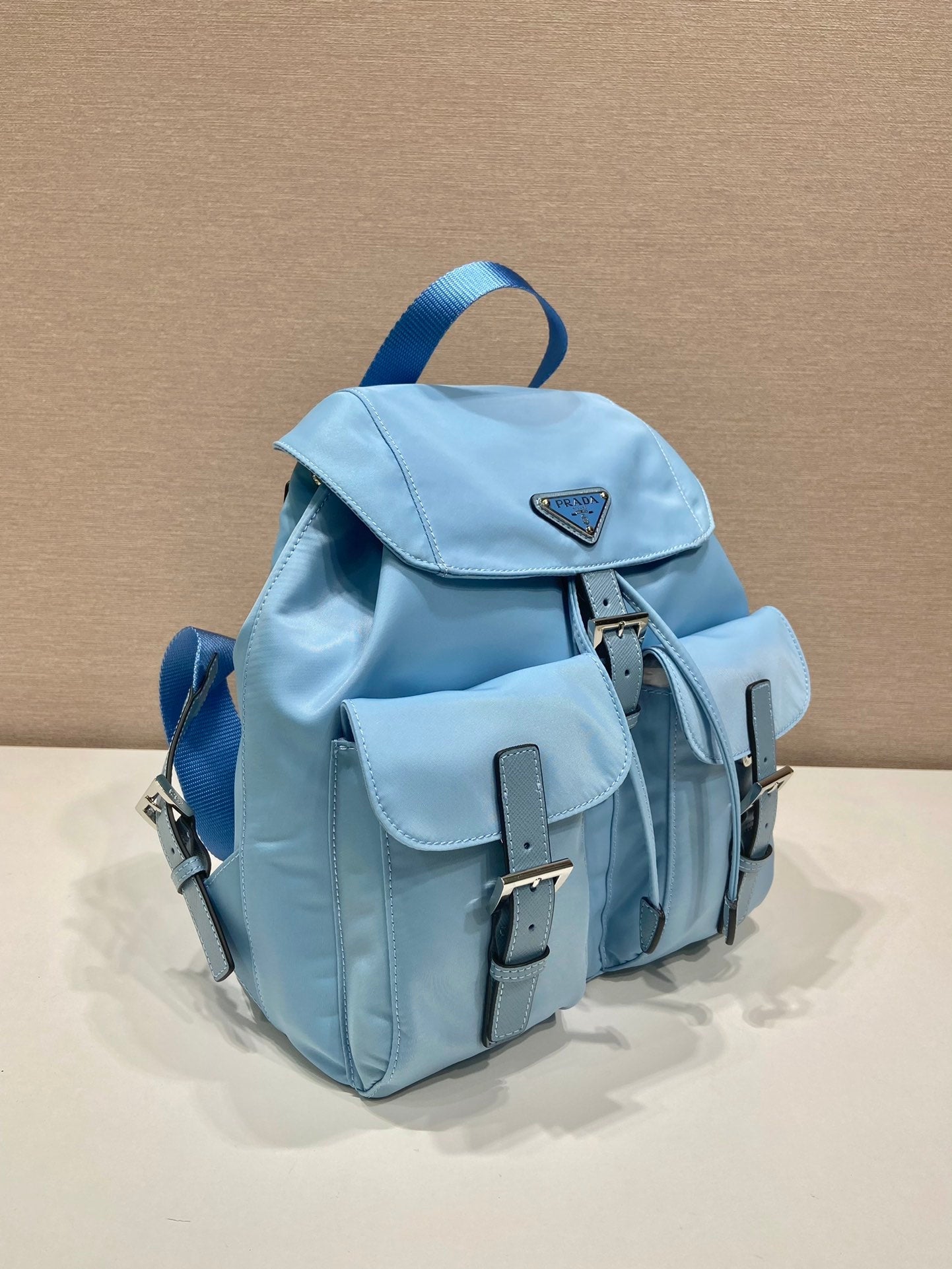 ＰＲＤＡ RE-NYLON BACKPACK LIGHT BLUE