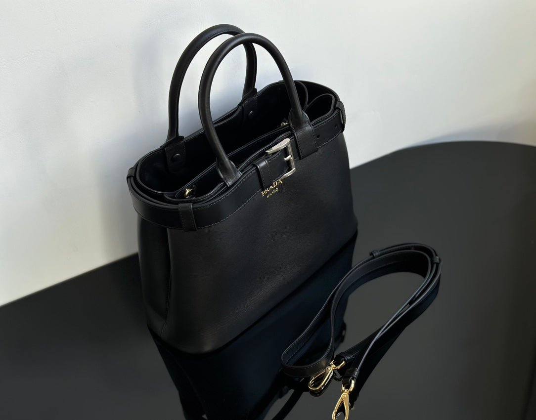 ＰＲＤＡ BUCKLE SMALL LEATHER HANDBAG WITH BELT