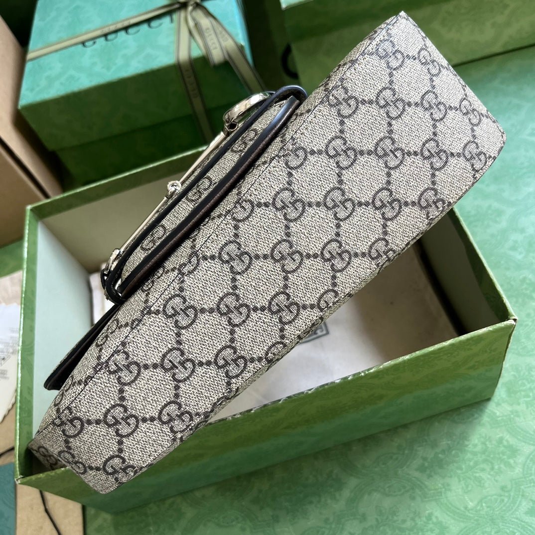 ＧＣＣＩHORSEBIT 1955 SMALL SHOULDER BAG GG CANVAS