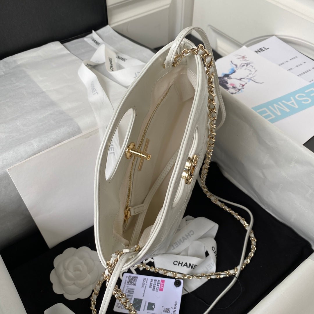 ＣＨＮＥＬ31 MINI SHOPPING BAG WHITE