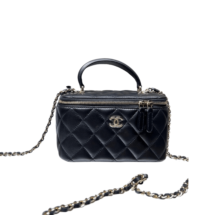 ＣＨＮＥＬ SMALL VANITY CASE WITH CHAIN